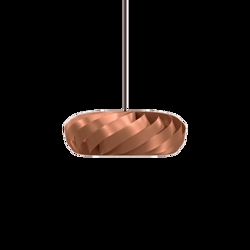 TR5 lampa wisząca, alu/miedź, 40 x 18 cm