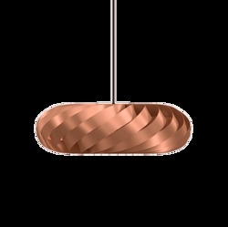 TR5 pendel, alu/miedź, 60 x 20 cm