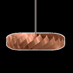 TR5 lampa wisząca, alu/miedź, 80 x 22 cm