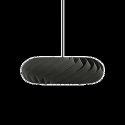 TR5 lampa wisząca, brzoza/czarny, 60 x 20 cm