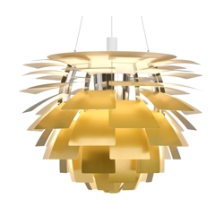 PH Artichoke Ø84 lampa wisząca, mosiądz