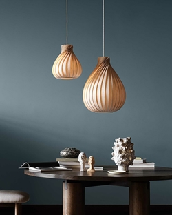 TR42 lampa wisząca, brzoza/naturalny, 40 x 55 cm