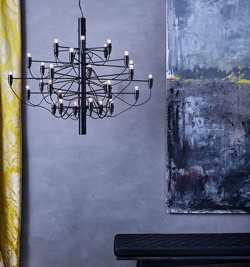 Flos 2097/30 żyrandol LED, czarny