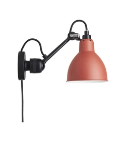 Lampe Gras No 304CA kinkiet, czarny/czerwony