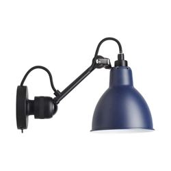 Lampe Gras No 304SW kinkiet, czarny/niebieski