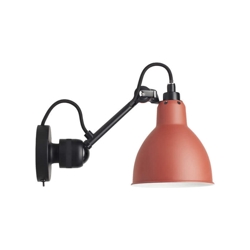 Lampe Gras No 304SW kinkiet, czarny/czerwony