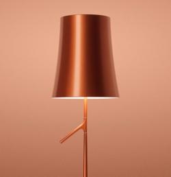 Birdie Lettura LED lampa podłogowa, miedź