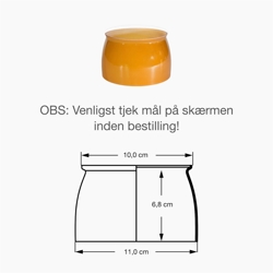 PH 3½-3 dolny klosz, bursztynowe szkło