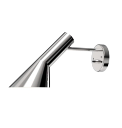 AJ kinkiet z włącznikiem, polerowana stal