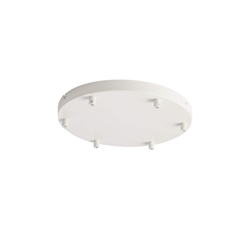 Woud baldachim na 6 lamp wiszących, biały