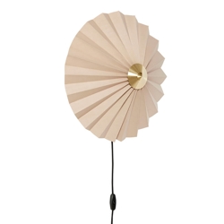 Pliss kinkiet, piasek/mosiądz