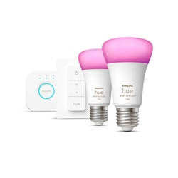 Philips Hue White and Color Ambiance Zestaw startowy 9W LED E27 (2-szt.)