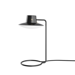 AJ Oxford 41 Lampa stołowa, metal czarny/opalowe szkło
