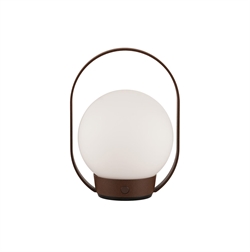 Palla T1 lampa akumulatorowa / lampa stołowa, rdza