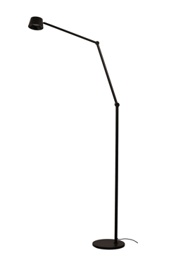 Direction F2 lampa podłogowa, czarna