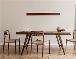 Lampa wisząca Flora, orzech