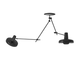 ARIGATO lampa sufitowa podwójna, czarna