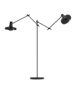 ARIGATO lampa podłogowa podwójna czarna