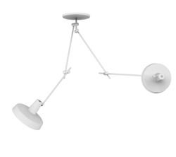 ARIGATO lampa sufitowa podwójna, biała