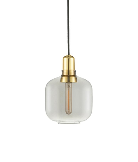 Amp pendel, Mosiądz - Mały, Smoke/Mosiądz