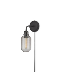 Amp kinkiet - Smoke/Czarny marmur