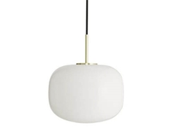 Cuscino lampa wisząca medium Ø26, mosiądz/opal