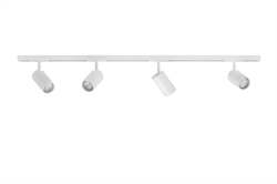 Zestaw szynowy DESIGNLINE 2 metry z 4 spotami Tube, biały