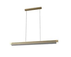 Lirra lampa wisząca, mosiądz