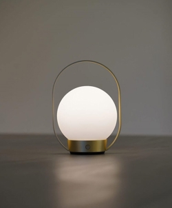 Palla T1 lampa bateryjna / lampka stołowa, mosiądz