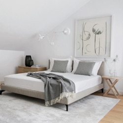 ARIGATO kinkiet podwójny z przewodem, biały