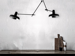 Arigato lampa sufitowa podwójna, czarna