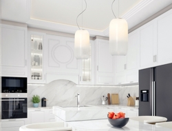 Gople pendel, biały