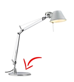 Część zamienna: Podstawa do Tolomeo Micro lampy stołowej, aluminium