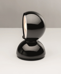 Eclisse lampa stołowa / ścienna, matowa czarna