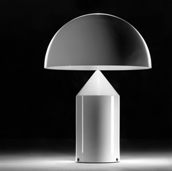 Atollo 233 lampa stołowa, biała