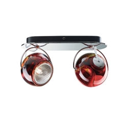 Beluga 2 kinkiet/plafon, czerwony