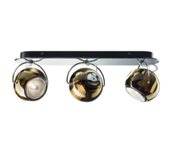 Beluga 3 kinkiet/plafon, brązowy