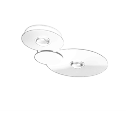 Bugia Double lampa sufitowa, biała