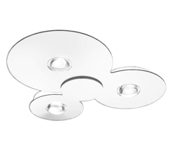 Bugia Triple lampa sufitowa, biała