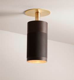 Thorup Copenhagen Patrone wpuszczany spot sufitowy z maskownicą, brązowany mosiądz, 120 mm