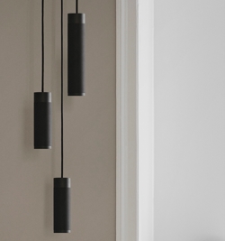 Thorup Copenhagen Patrone Cluster pendel small, czarno-brązowany mosiądz