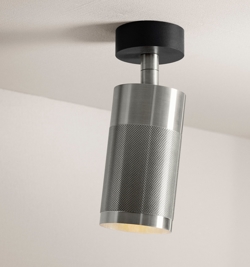 Thorup Copenhagen Patrone spot sufitowy z baldachimem, niklowany mosiądz, 120 mm