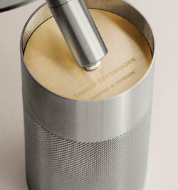 Thorup Copenhagen Patrone szyna sufitowa spot, niklowany mosiądz, 120 mm