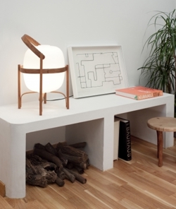 Cesta lampa stołowa