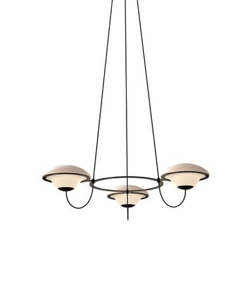 In The Air 3 żyrandol, opal/czarny