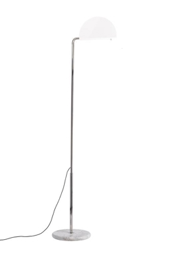 Mezzaluna lampa podłogowa, biała