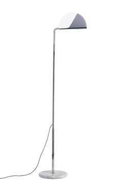 Mezzaluna lampa podłogowa, chrom