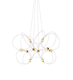 Munari X10 żyrandol, czarny