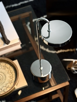 MooveLIGHT lampa akumulatorowa / lampa stołowa z ładowarką bezprzewodową, chrom