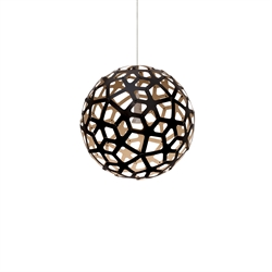 Coral 400 lampa wisząca, bambus/czarny